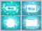 Winter banners and backgrounds vector bundle with designs