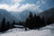 Winter in Bayrischzell, blue sky, snow