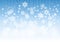 Winter Beautiful Background with Snow Flakes Hanging Pattern