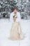 Winter beautiful bride