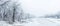 Winter beautiful landscape with trees covered with hoarfrost