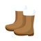 Winter boots shoes icon