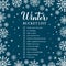 Winter bucket list. Funny things to do checklist. Seasonal activity planner. Holidays wish list. Easy to edit vector