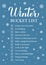 Winter bucket list. Funny things to do checklist. Seasonal activity planner page. Holidays wish list. Easy to edit