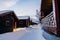 Winter cabins in Abisko in Sweden