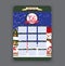 Winter Calendar 2016 year design