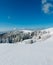 Winter calm mountain landscape Carpathian Mountains, Ukraine