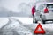 Winter car breakdown