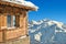 Winter chalet in french alps