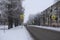 Winter in Chehov city in Russia