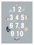 Winter childrens poster with numbers from one to ten and delicate set of elements for winter decor for learning numbers. Socks,