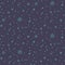Winter christmas seamless pattern with snowflakes on dark violet background