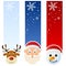 Winter or Christmas Vertical Banners