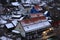 Winter Christmas village in the German mountains. Harz, Germany