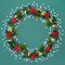 Winter and Christmas Wreath