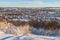 Winter city view