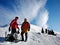 Winter climbers in Carpathian