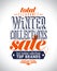 Winter collections sale poster.