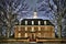 Winter at the Colonial Williamsburg Capitol Building