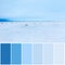 The winter colors on color matching palette