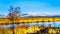 Winter colors of farmers` fields in Pitt Polder near Maple Ridge in the Fraser Valley of British Columbia, Canada