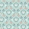 Winter cretive Christmas damask pattern. Vector