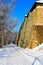 Winter cycle path under the walls, February 15, 2021, Ostrava, North Moravia, Czech Republic