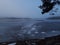 A winter day at the frozen lake. Peaceful and cold.