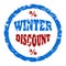Winter discount rubber stamp for sellout clearance