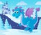 Winter dragon theme image 1