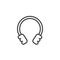 Winter earmuffs line icon