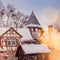 Winter in Erbach in Odenwald, Hessen, Deutschland