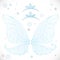 Winter fairy blue wings with tiaras bundled