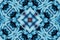 Winter fantasy abstract background. Kaleidoscopic geometric ornament. Decorative polygonal mosaic pattern