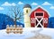 Winter farmland theme 1