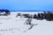 Winter field, Russian latitude
