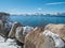 Winter fishing, Lake Tahoe, Nevada