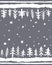 Winter Floor Mat design.Vector hand-drawn seamless pattern with Doodle Pine tTees. Floral Scandinavian Nordic Background