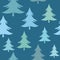 Winter Flora, Forest Firs Christmas Trees Seamless Pattern, Traditional Christmas Surface Pattern, Vector Repeat Pattern
