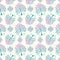 Winter floral pattern