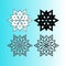 winter flower snow of flakes for background postcard icon stationary anniversary christmas.