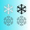 winter flower snow of flakes for background postcard icon stationary anniversary christmas