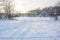 Winter Forest, Grove, Trees in the snow, Frozen River