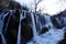 Winter Freezing cold waterfall