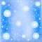 Winter frosty snow background