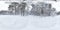 Winter full spherical hdri panorama 360 degrees angle view on path  in snowy pinery forest  in equirectangular projection. VR AR