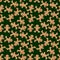 Winter gingerbread man cookies seamless Christmas pattern for wrapping paper and kids clothes print and fabrics