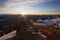 Winter hiking tour to Auerspitze mountain in Bavaria, Germany