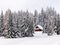 Winter holiday house in slovenia alps
