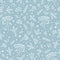 Winter holiday nature seamless floral pattern. Christmas snow ba